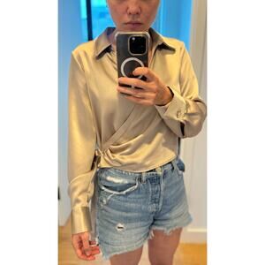 Zara cropped blouse
